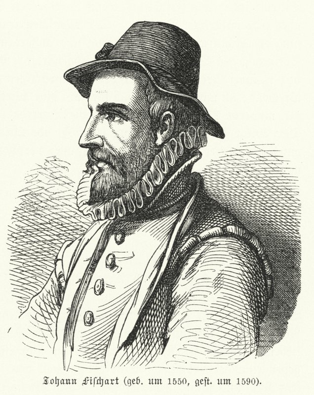 Johann Fischart, escritor e satirista alemão (gravura) de German School