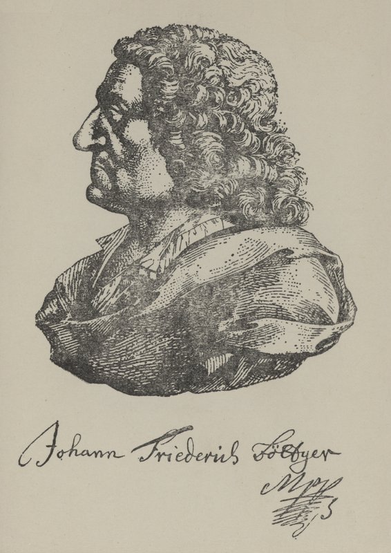 Johann Friedrich Boettger, alquimista alemão (litografia) de German School