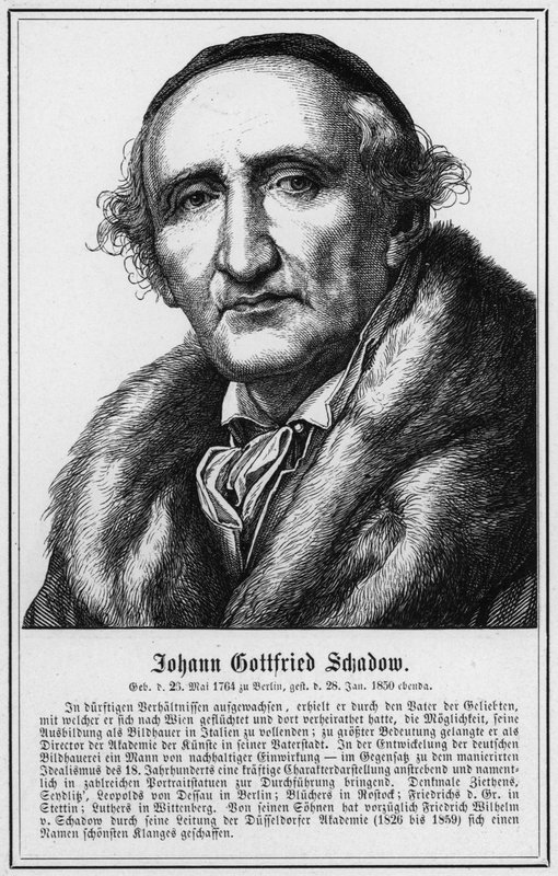 Johann Gottfried Schadow (gravura) de German School