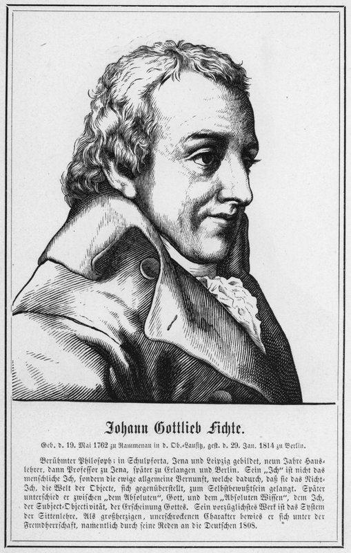 Johann Gottlieb Fichte (gravura) de German School