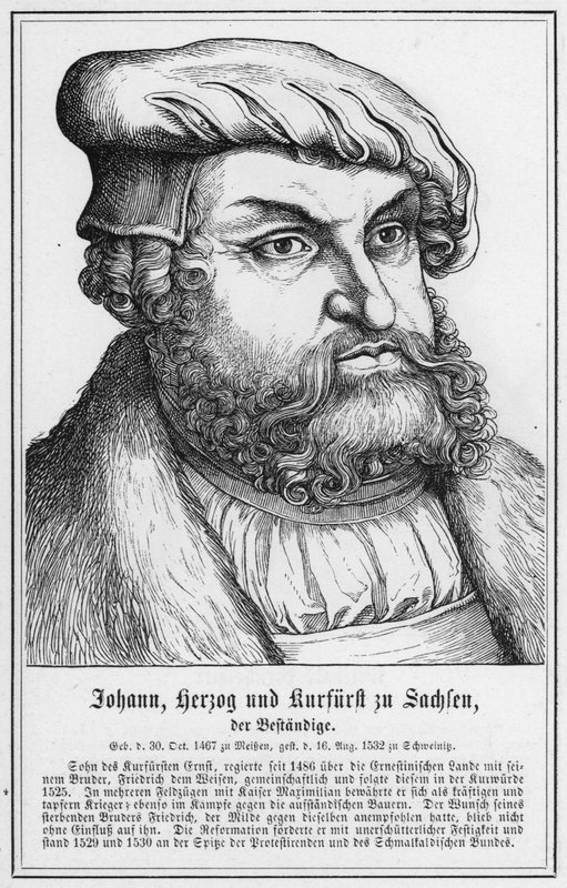 Johann, Duque e Eleitor da Saxônia, o Existente (gravura) de German School