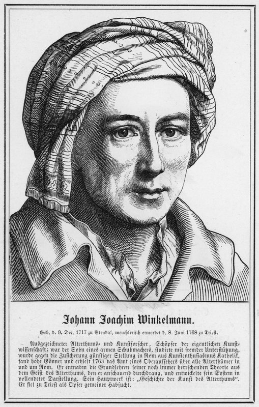Johann Joachim Winkelmann (gravura) de German School