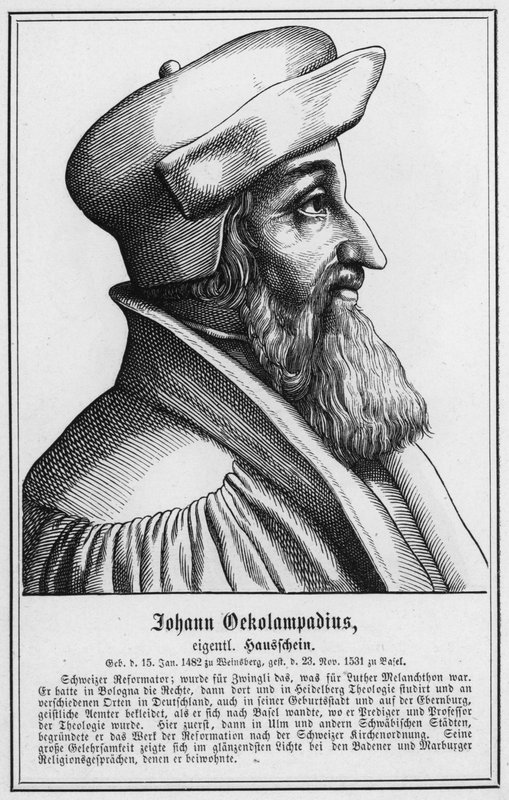 Johann Oekolampadius (gravura) de German School