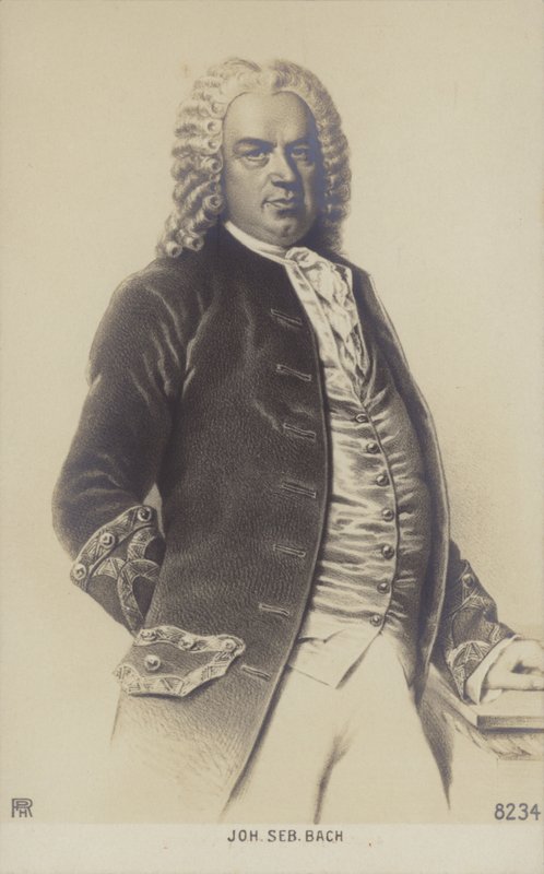 Johann Sebastian Bach, compositor alemão, organista, cravista, violista e violinista do período barroco (1685-1750) de German School