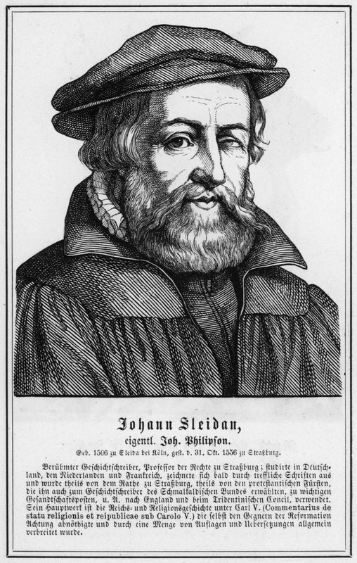 Johann Sleidan (gravura) de German School