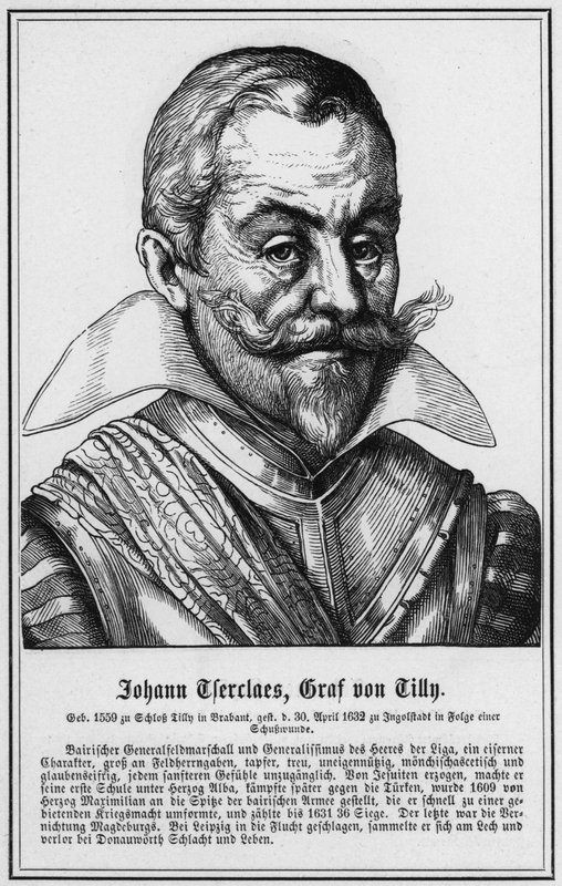 Johann Tserclaes, Conde de Tilly (gravura) de German School