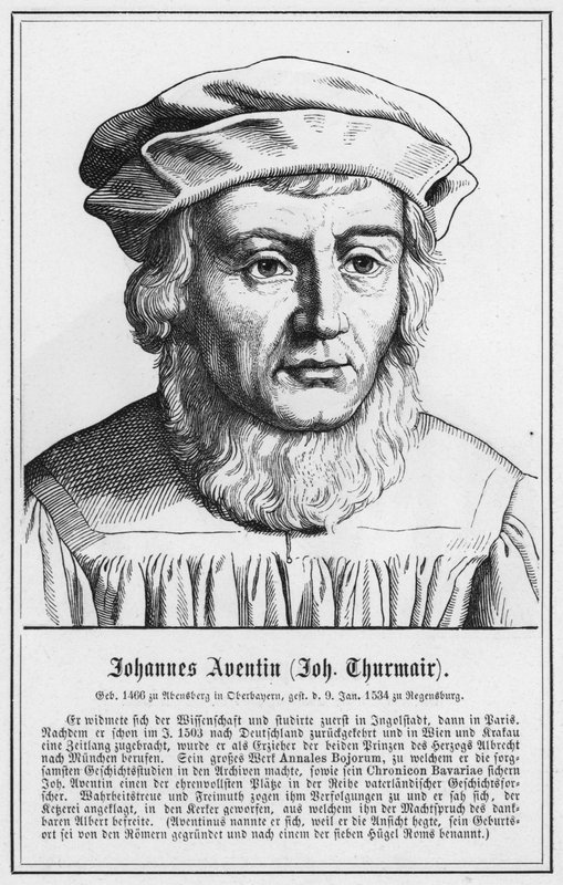 Johannes Aventin, Johannes Thurmair (gravura) de German School