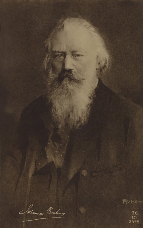 Johannes Brahms, compositor e pianista alemão (1833-1897) de German School