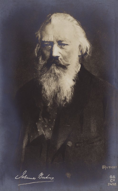 Johannes Brahms, compositor e pianista alemão (1833-1897) de German School