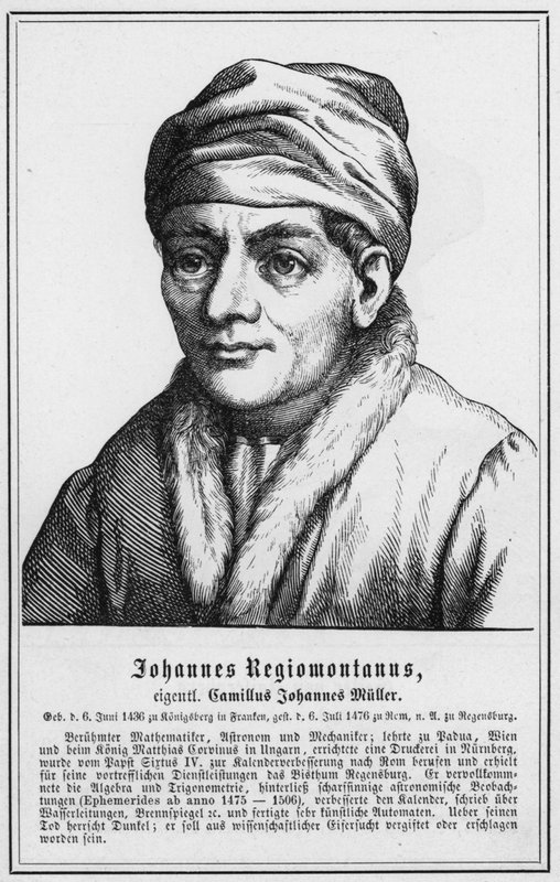 Johannes Regiomontanus (gravura) de German School