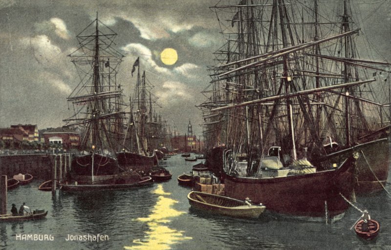 Jonashafen, Hamburgo (cor litho) de German School