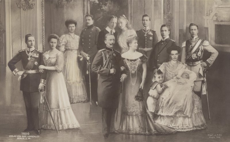 Kaiser Wilhelm II da Alemanha e sua família de German School