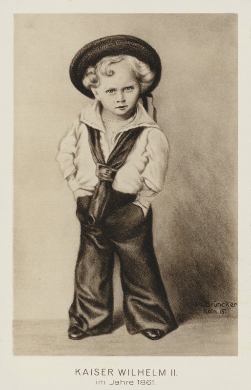 Kaiser Wilhelm II da Alemanha quando era criança de German School