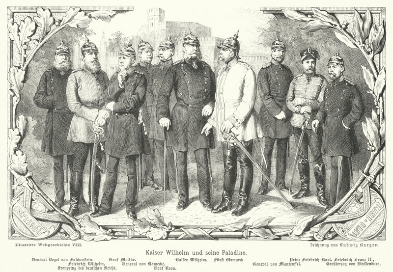 Kaiser Wilhem I e seus paladinos de German School