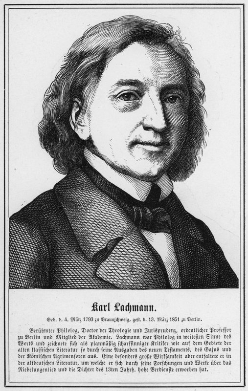 Karl Lachmann (gravura) de German School