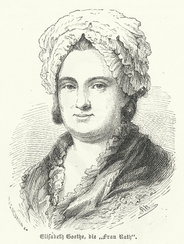 Katharina Elisabeth Goethe, mãe do escritor alemão Johann Wolfgang Goethe de German School