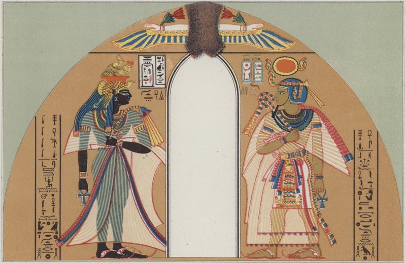 O rei Amenhotep I e sua esposa de German School
