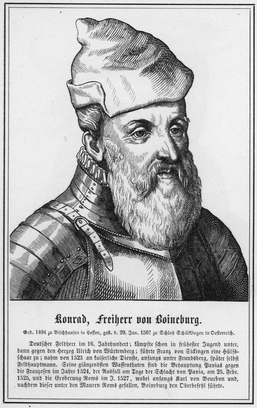 Konrad, Barão de Boineburg (gravura) de German School