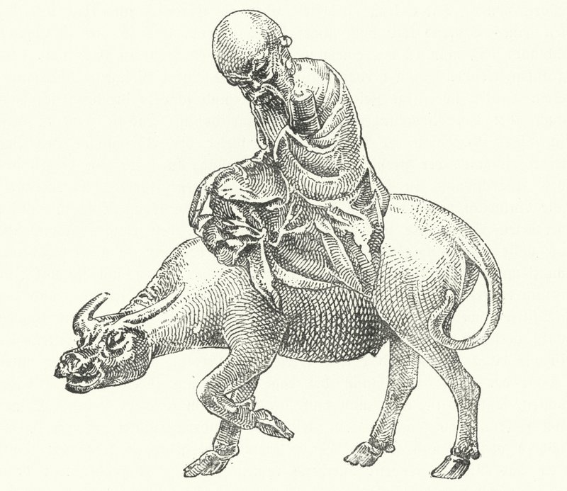Laozi, antigo filósofo chinês (gravura) de German School