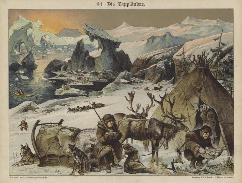 Lapónia (cor litho) de German School