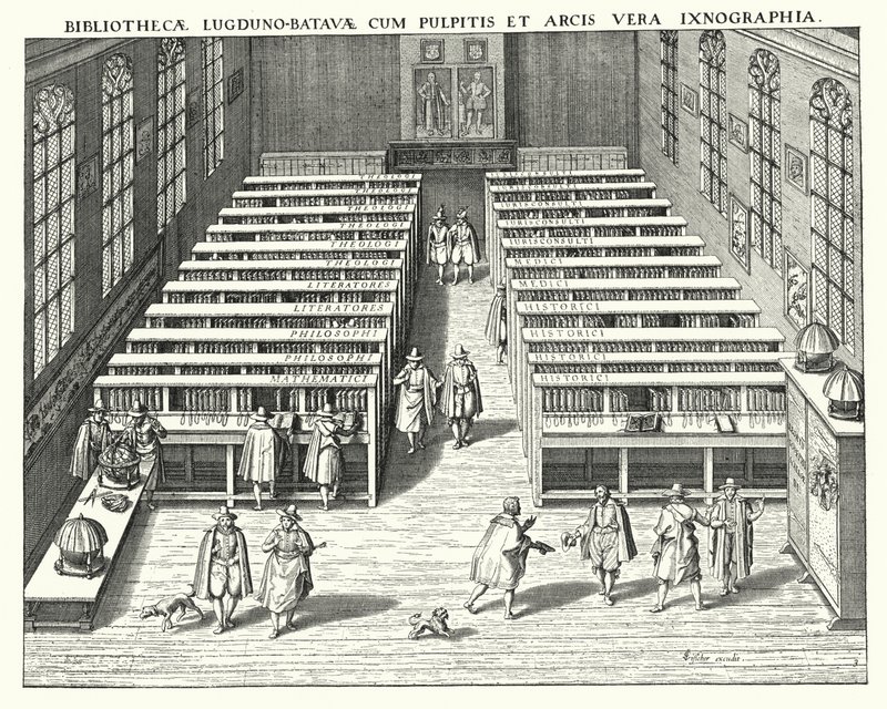 Biblioteca da Universidade de Leiden (gravura) de German School