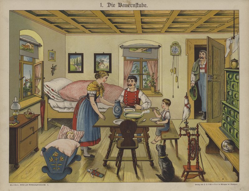 Sala de estar (cor litho) de German School