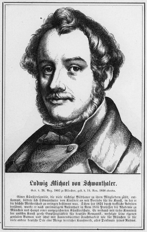 Ludwig Michael von Schwanthaler (gravura) de German School