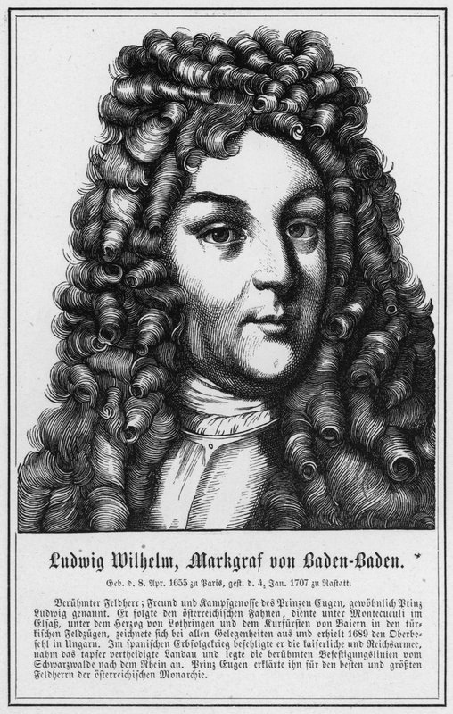 Ludwig Wilhelm, Marquês de Baden-Baden (gravura) de German School