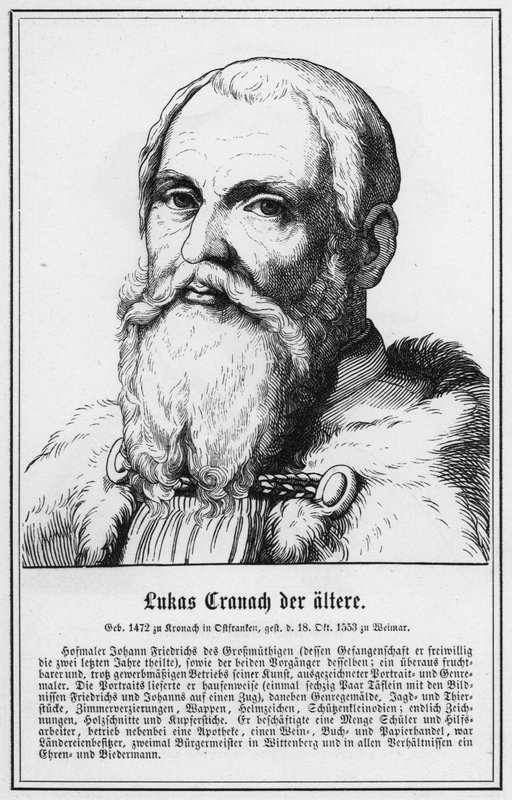Luke Cranach, o Ancião (gravura) de German School