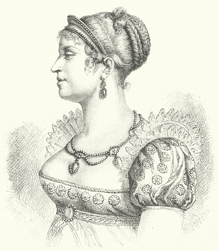 Marie Louise, Duquesa de Parma, segunda esposa de Napoleão I (gravura) de German School