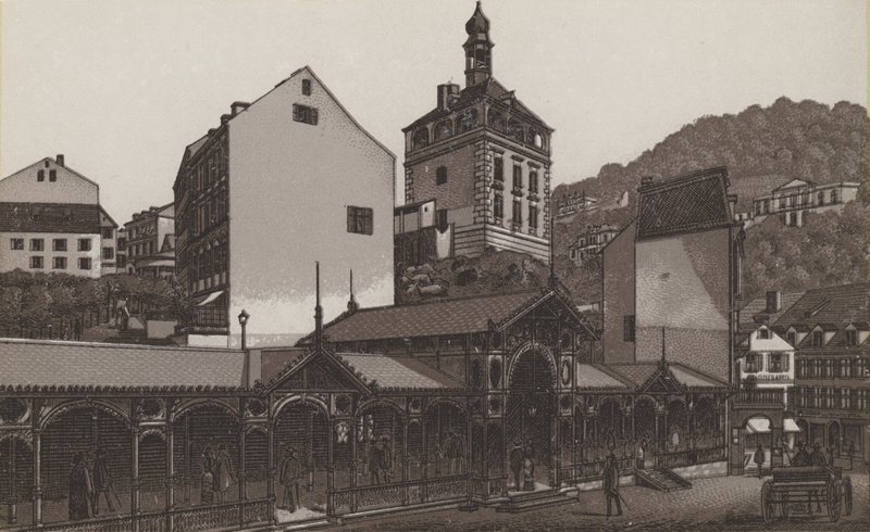 Mercado (litho) de German School