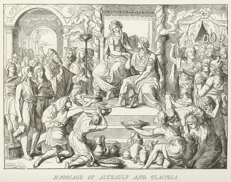 Casamento de Althaulf e Placidia de German School