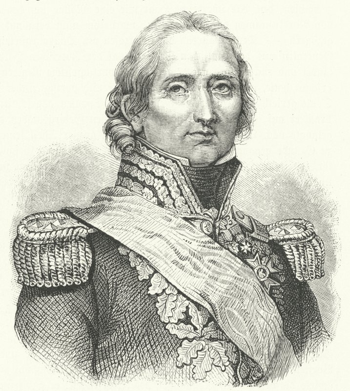 Marechal Nicolas Soult, soldado francês (gravura) de German School