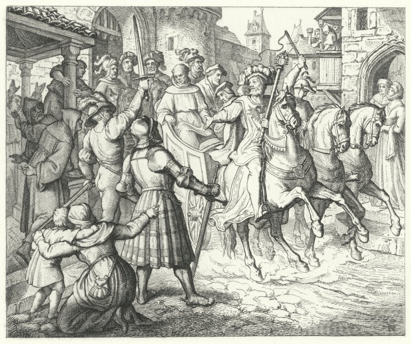 Recepção de Martin Luthers em Worms, 1521 de German School