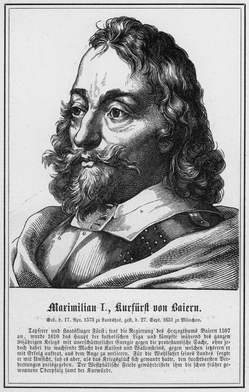 Maximilian I, Eleitor da Baviera (gravura) de German School
