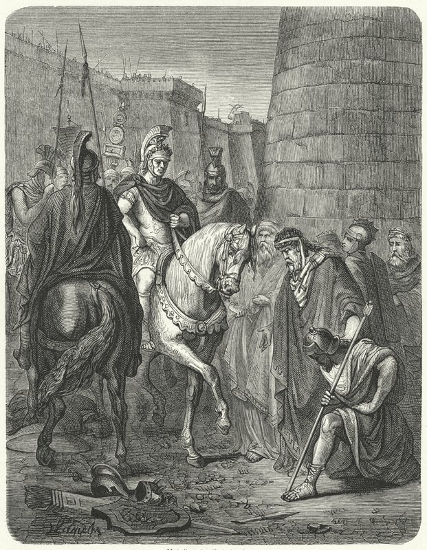 Metellus na Grécia (gravura) de German School