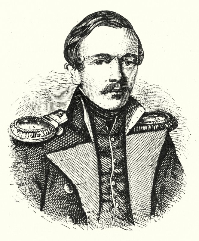 Mikhail Lermontov, poeta, escritor e pintor russo de German School