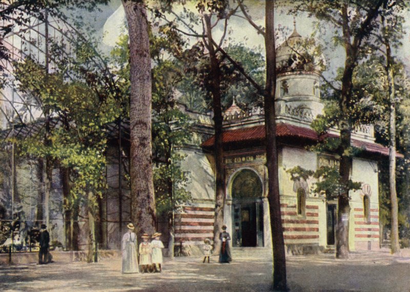 Novo aviário, Jardim Zoológico de Berlim, Alemanha (lito a cores) de German School