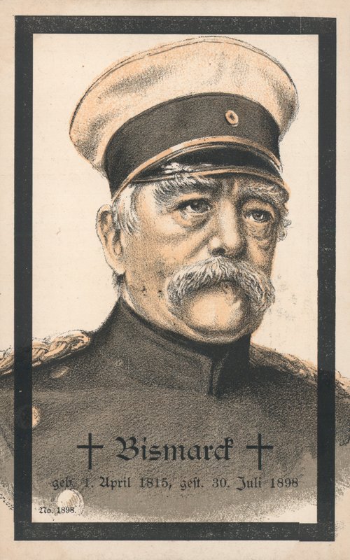 Otto von Bismarck (litografia a cores) de German School