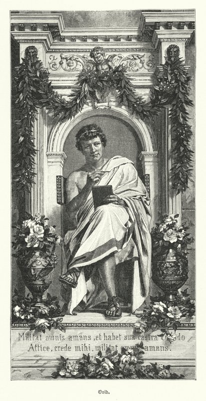 Ovid, poeta romano (gravura) de German School