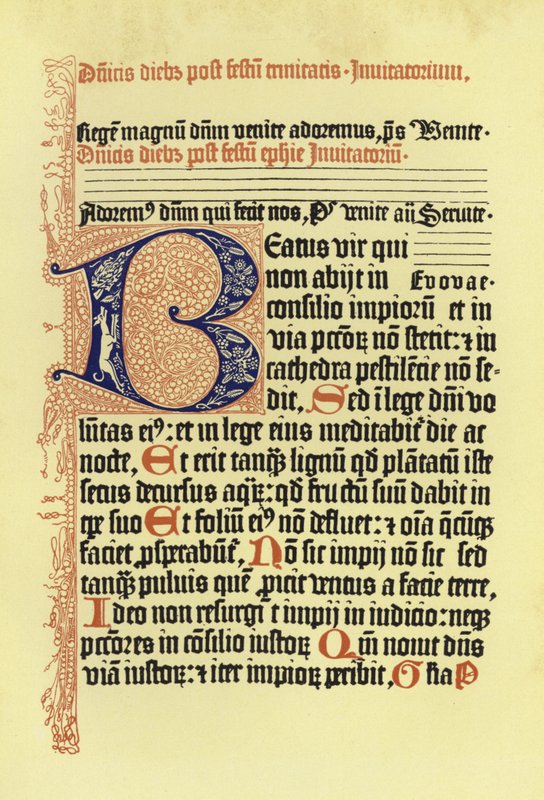 Página do Codex de Psalmorum de German School