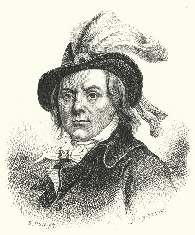 Paul Barras, político francês da Revolução (gravura) de German School