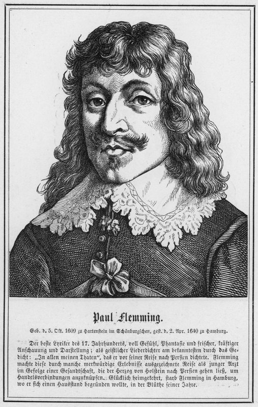 Paul Flemming (gravura) de German School
