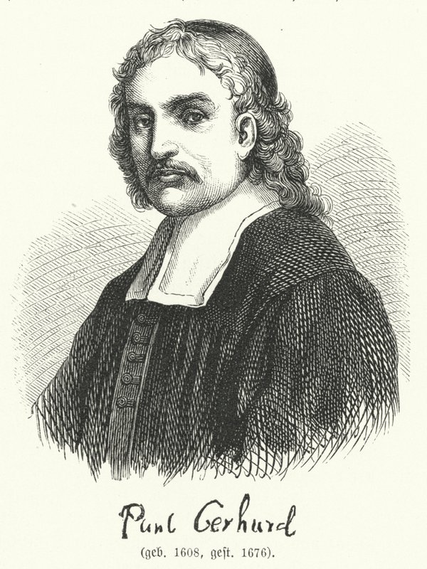 Paul Gerhardt, teólogo luterano alemão e hinodista (gravura) de German School