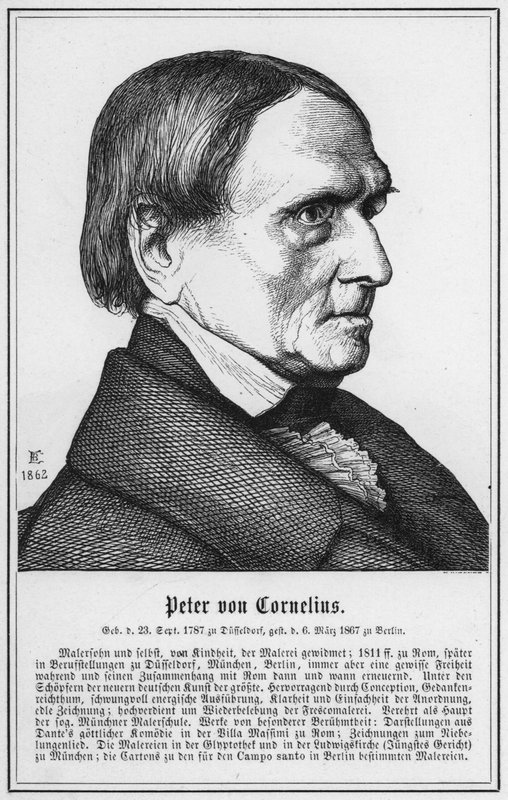 Peter von Cornelius (gravura) de German School