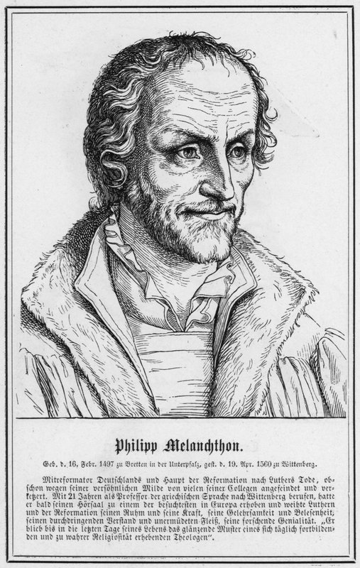 Philipp Melanchthon (gravura) de German School