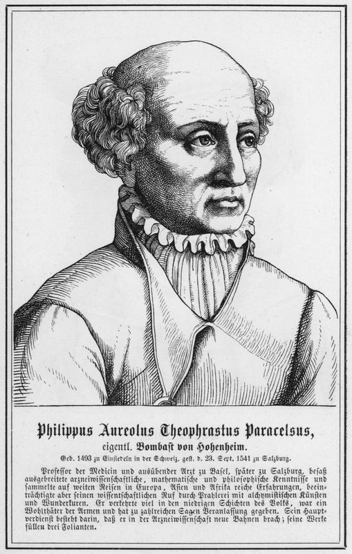 Philippus Aureolus Theophrastus Paracelsus (gravura) de German School