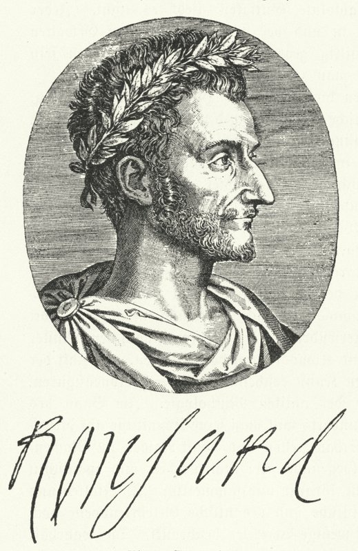 Pierre de Ronsard, poeta francês (gravura) de German School