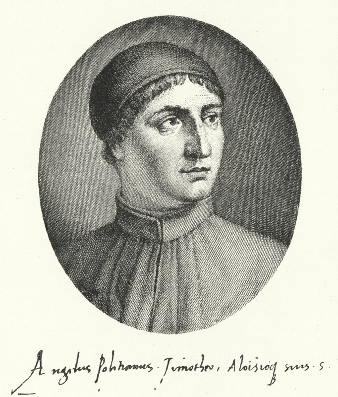Poliziano, poeta florentino da Renascença (gravura) de German School