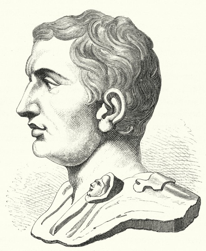 Pompeu o Grande, político e soldado romano (gravura) de German School